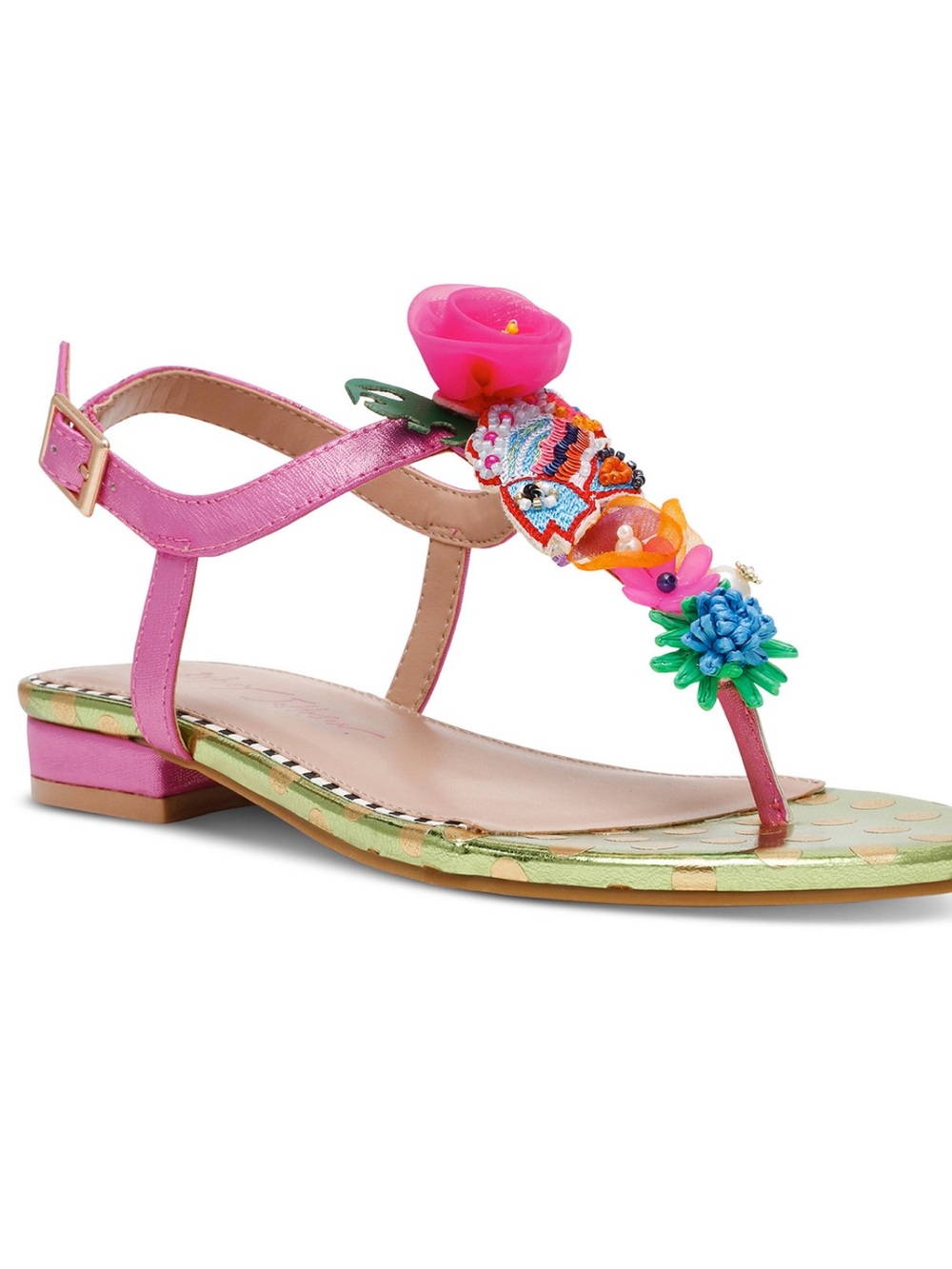 Betsey Johnson Pink Multi Floral Embellished Sandal - SOLD OUT